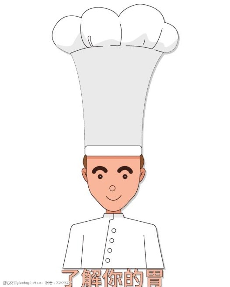 厨师卡通人物厨师头像