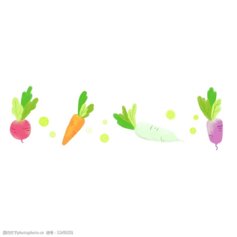 可爱分割线蔬菜可爱的分割线