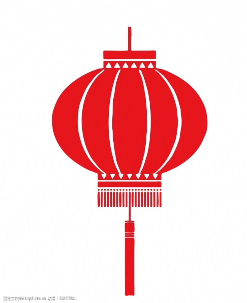 中国风中国红背景灯笼
