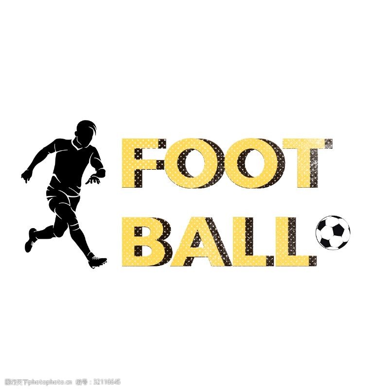 足球比赛奖杯奖杯阴影斑点字体设计