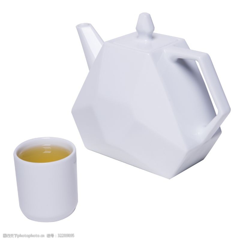 红茶创意白色水壶png