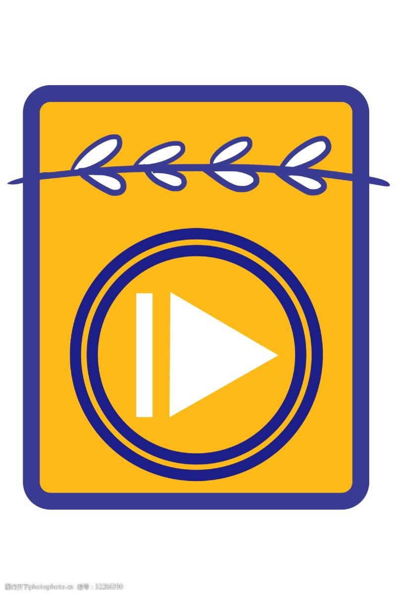 黄色视频播放器图标