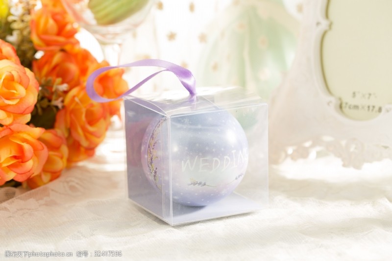 婚礼手提袋婚礼创意圆形喜糖盒礼盒