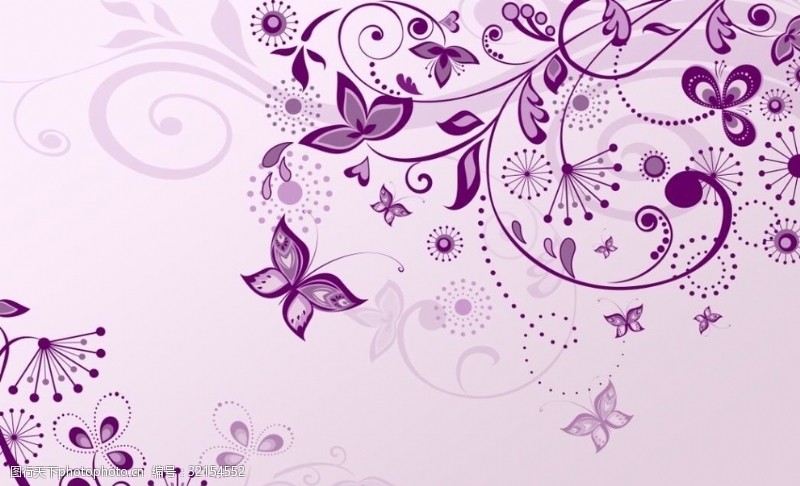 紫色花纹蝴蝶图片免费下载 紫色花纹蝴蝶素材 紫色花纹蝴蝶模板 图行天下素材网