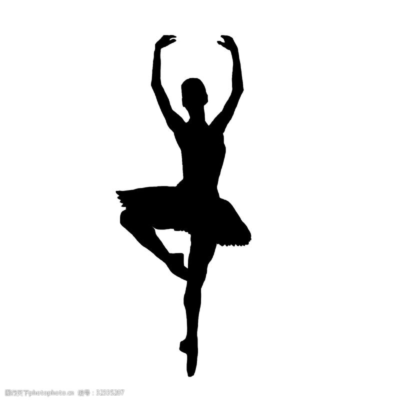 黑色芭蕾舞女演员