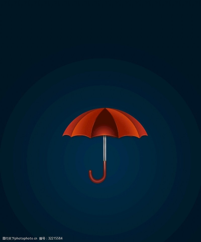 原创素材雨伞图标