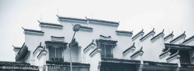 古镇中的中国风复古特色建筑