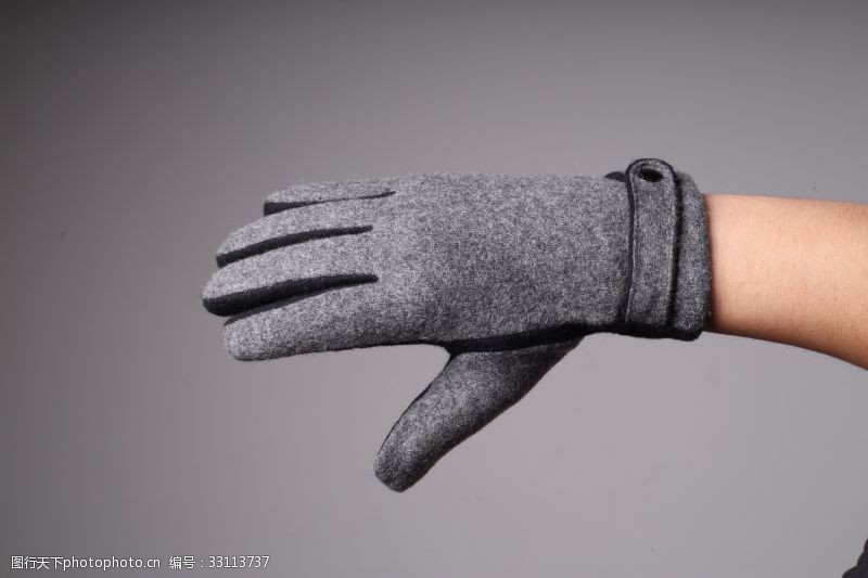 加绒加厚韩版男士绒手套冬季触屏手套