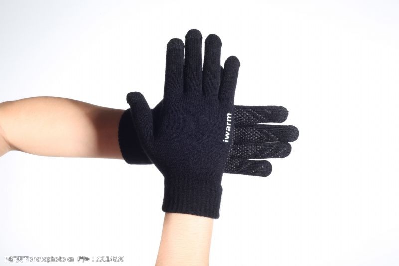 加绒加厚秋冬季韩版男士手套触屏手套11