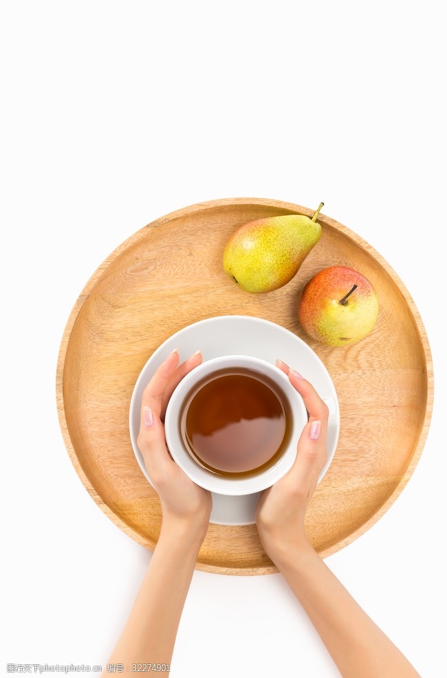 红茶茶水和水果