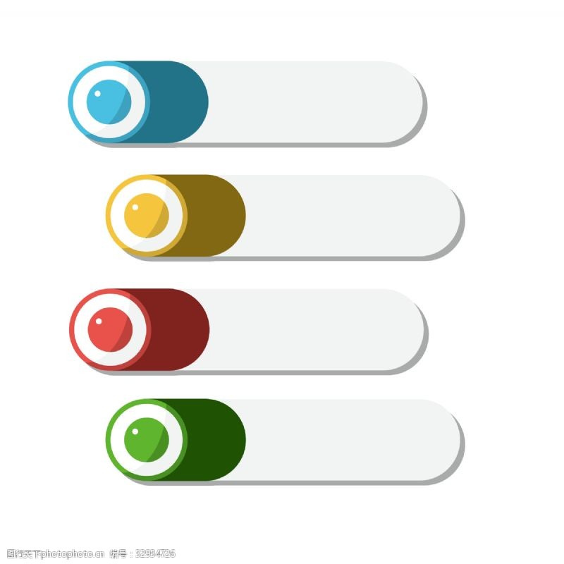 图标按钮对话彩色装饰插图