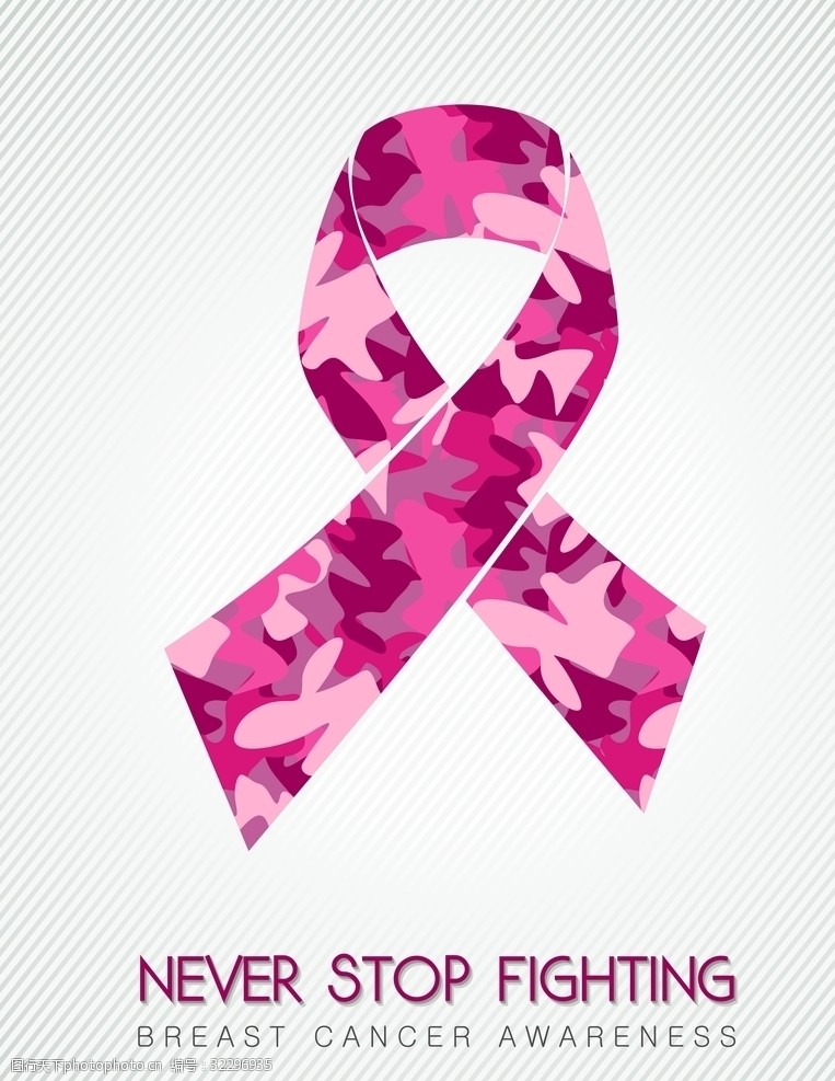 粉红丝带女性乳腺癌广告