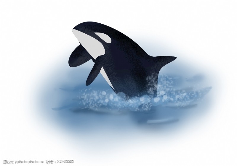 中式画框鲸鱼