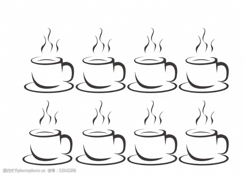 奶茶菜单矢量素材矢量咖啡杯