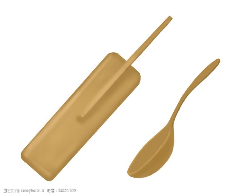 木质勺子端午节木质船桨插图