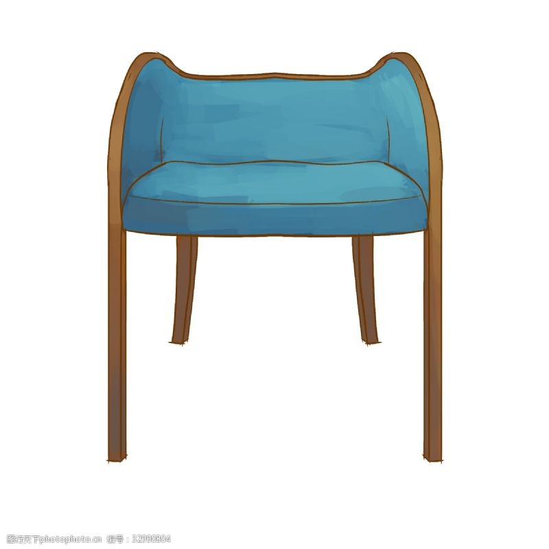 漂亮家具家具椅子装饰插画