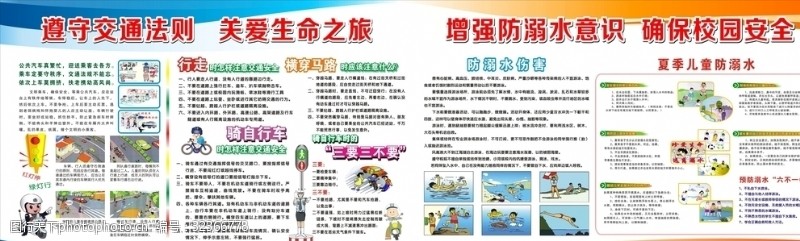防溺水宣传交通安全防溺水安全知识专栏