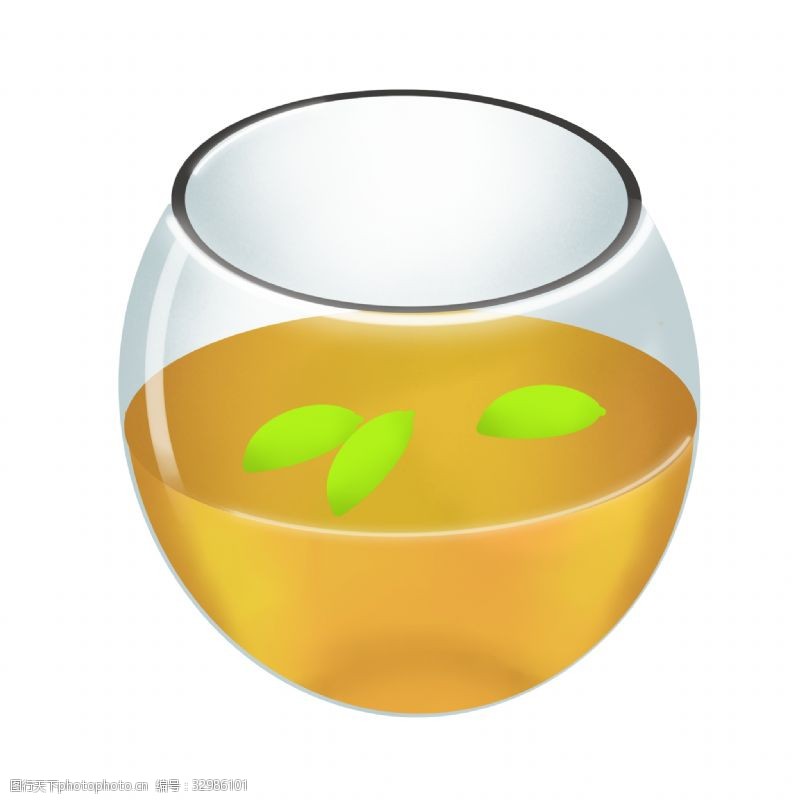 透明茶壶圆形透明杯子插图