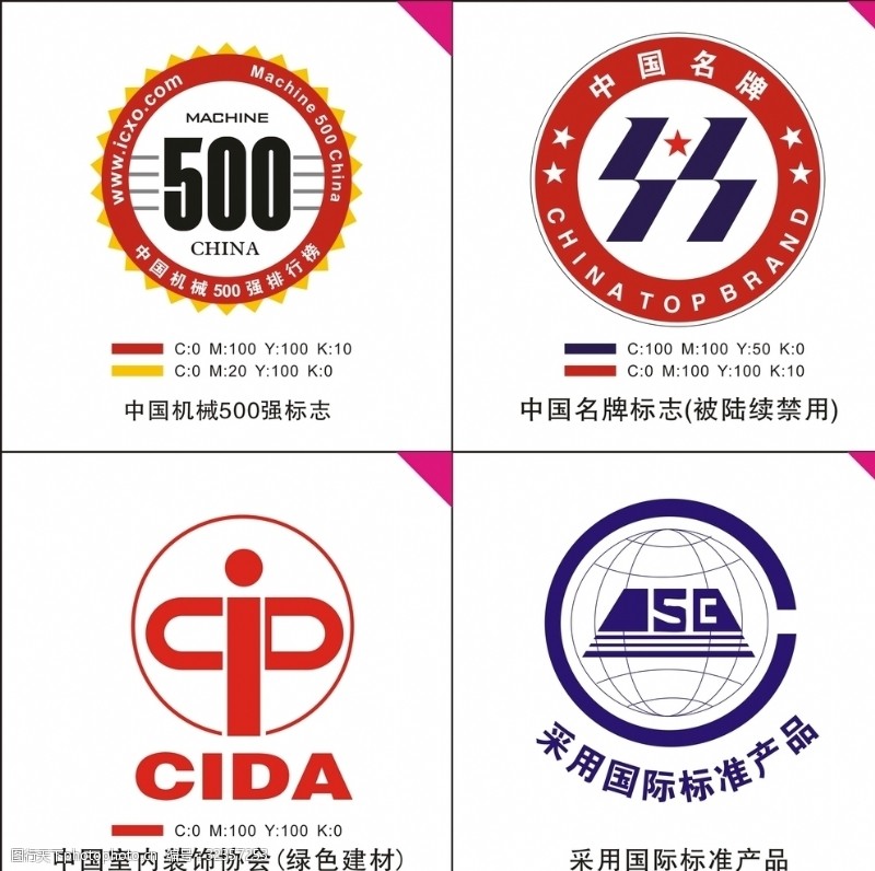 中国名牌标志中国机械500