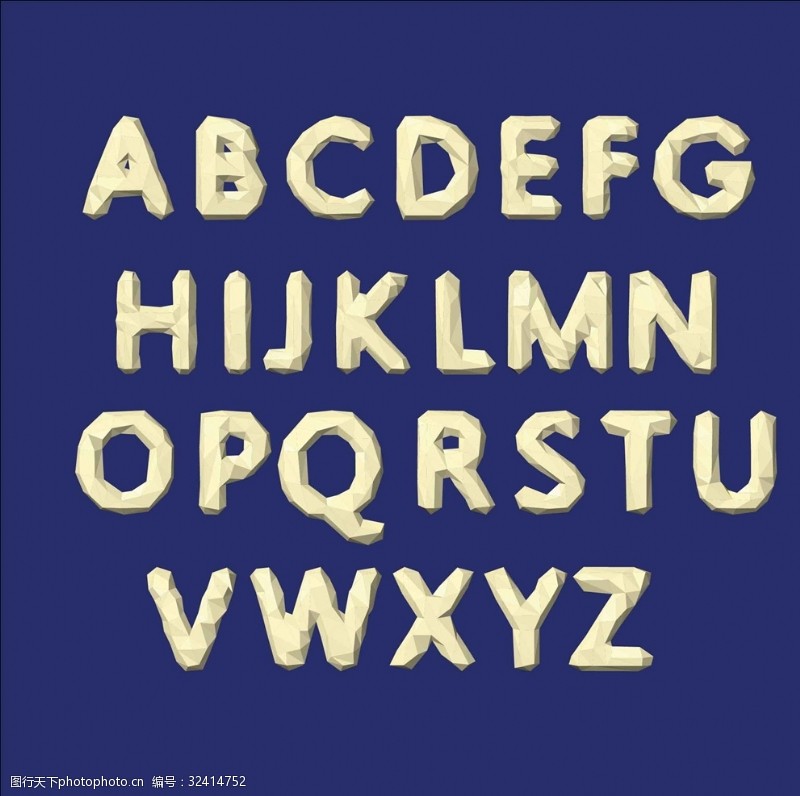 立体字母3D字母