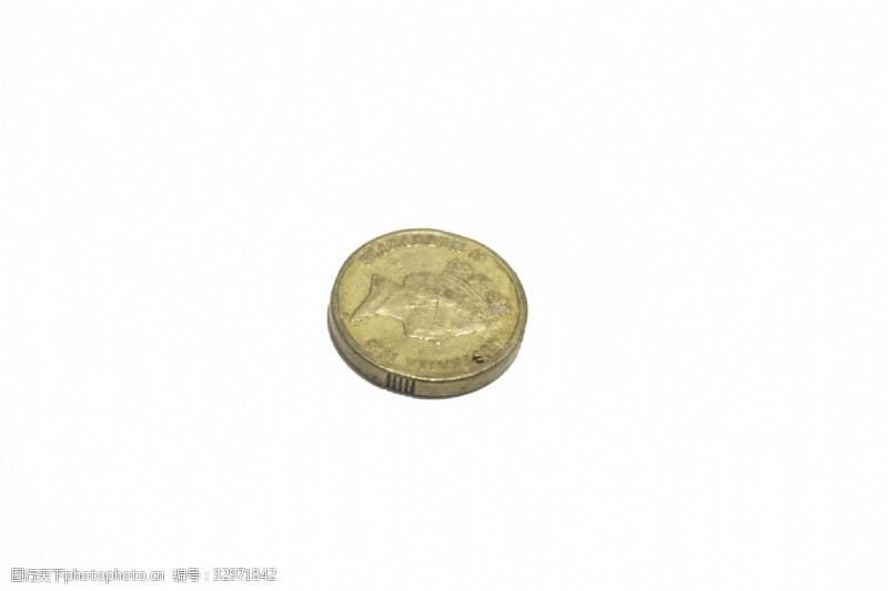 千库原创黄色的澳元硬币两刀