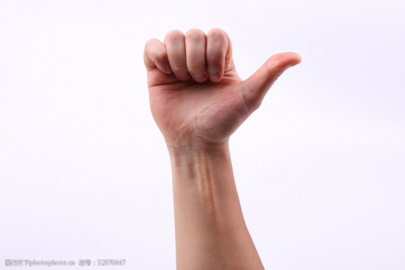 竖拇指有特定含义手的姿势手势10