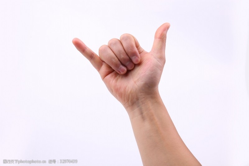 竖拇指有特定含义手的姿势手势3