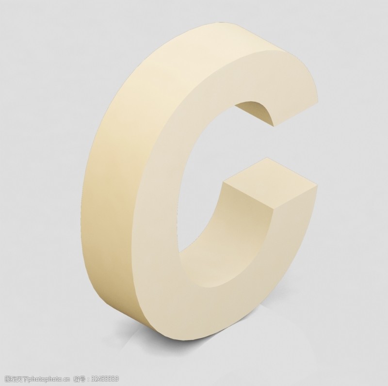 科技婚礼素材立体3D英文字母C