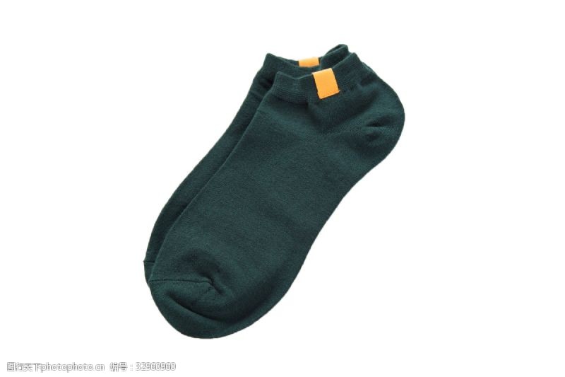 韩版潮流短桩袜子墨绿色运动