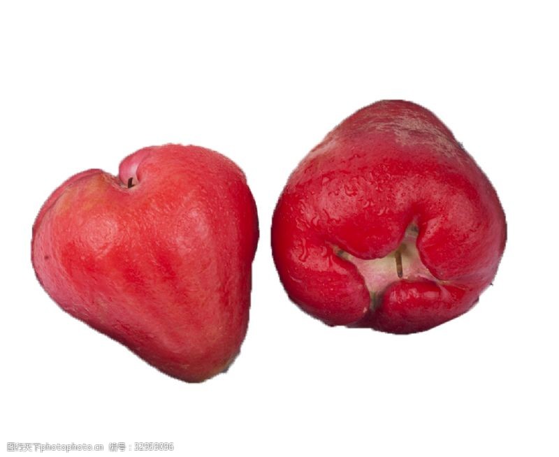 口红两个红通通的大水果