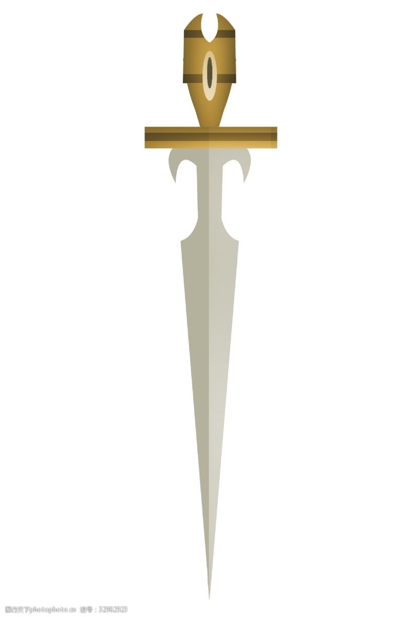 龙泉剑创意锋利的宝剑插画
