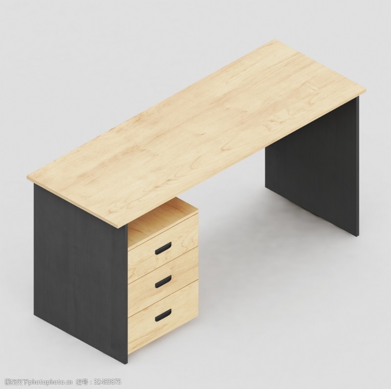 实木电脑桌简约风格办公桌