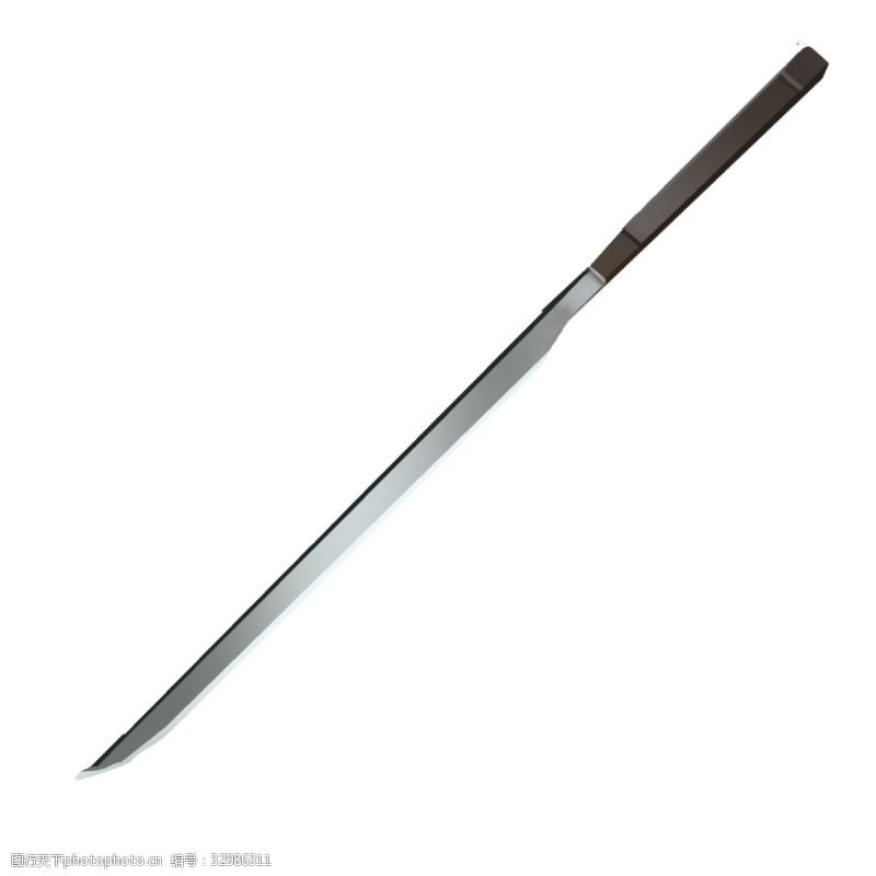锋利的刀细长锋利的剑插画