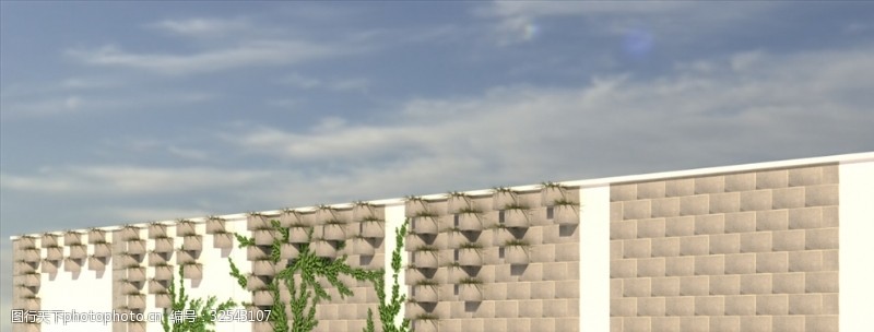 花草3d模型植物墙模型