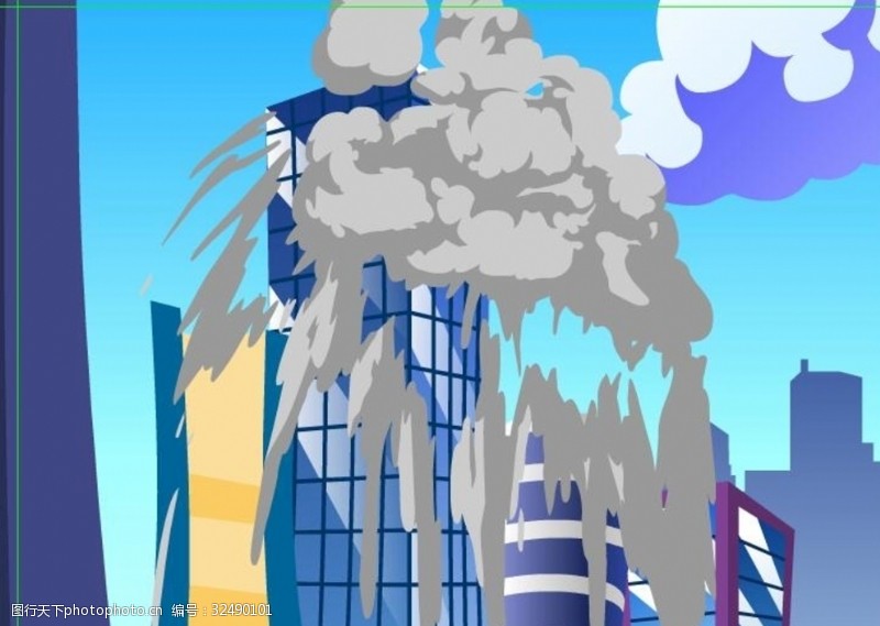 引爆飞机误撞大楼引起爆炸10秒