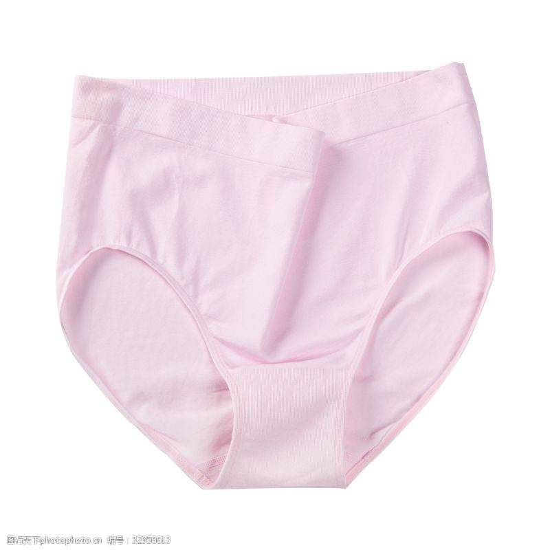 纯棉质一条粉色纯棉高腰内裤
