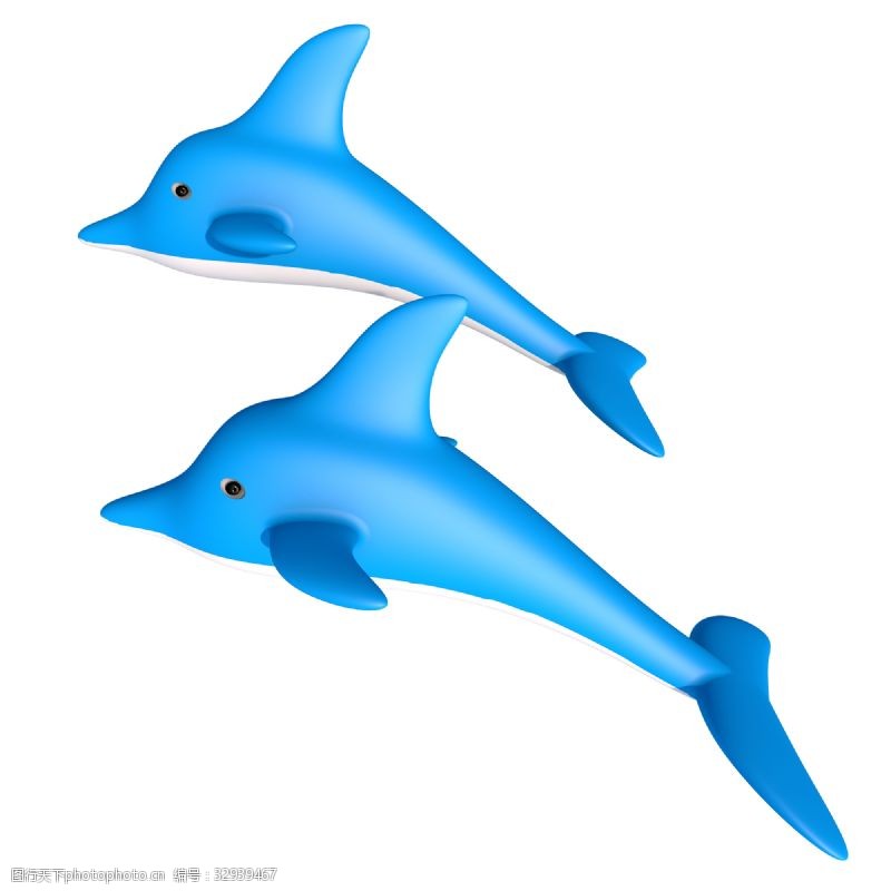 海豚免费下载C4D海豚装饰图案