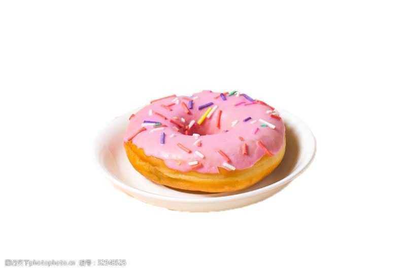 健康食物粉色蛋糕面包好吃