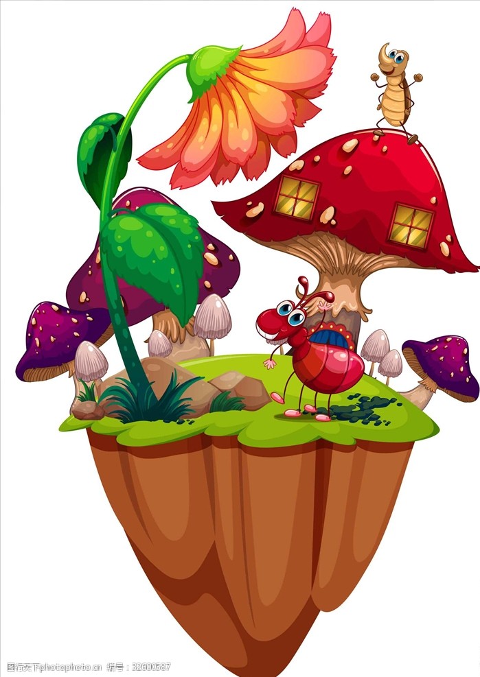 童话卡通植物