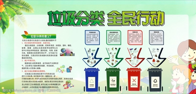 社会保护垃圾分类全民行动
