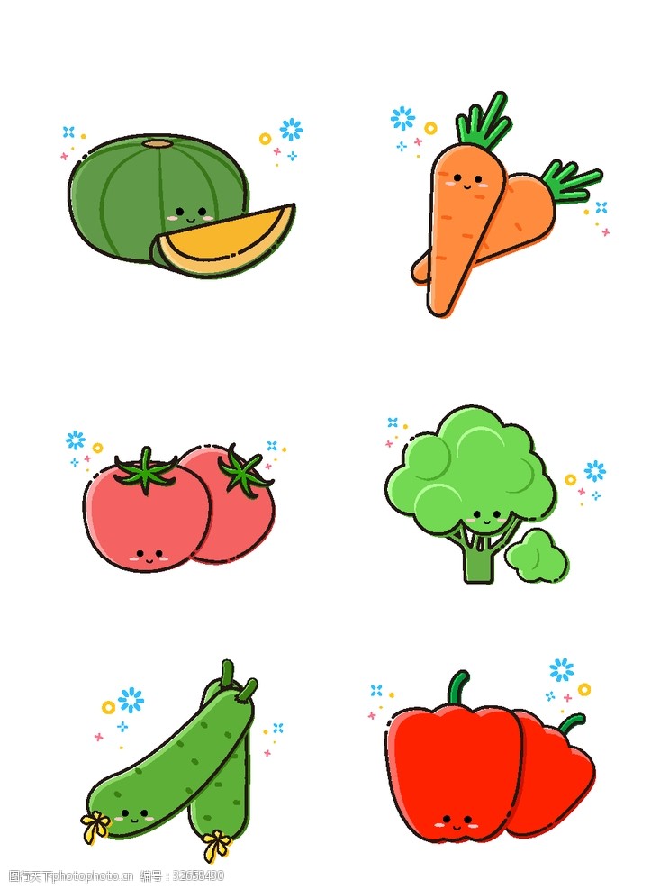 卡通芹菜卡通蔬菜