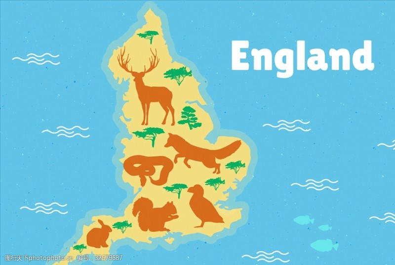 map英国动物地区