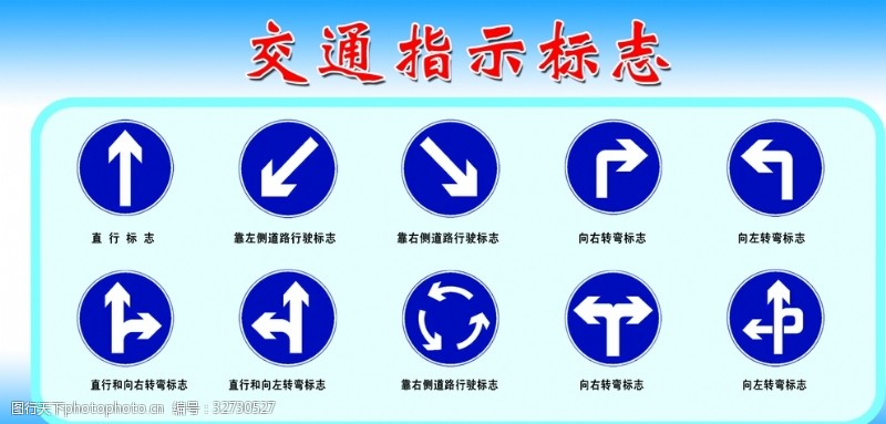 交通标示牌交通指示标志