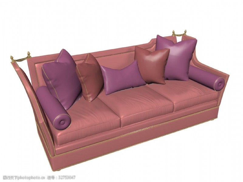 maya精致沙发椅子3dmax软件模型