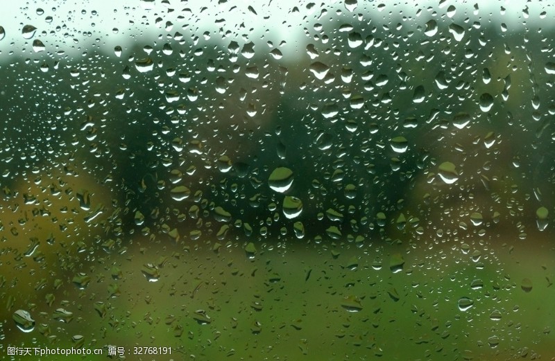 雨滴背景玻璃窗