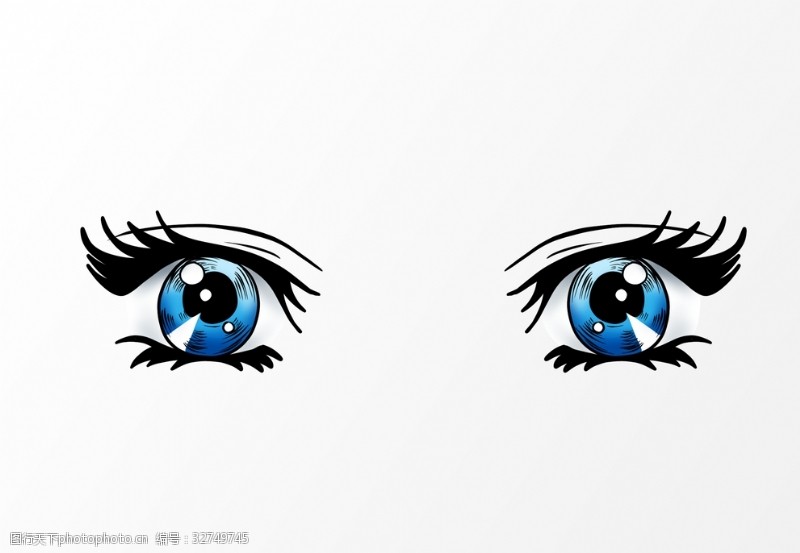 蓝眼睛眼睛素材