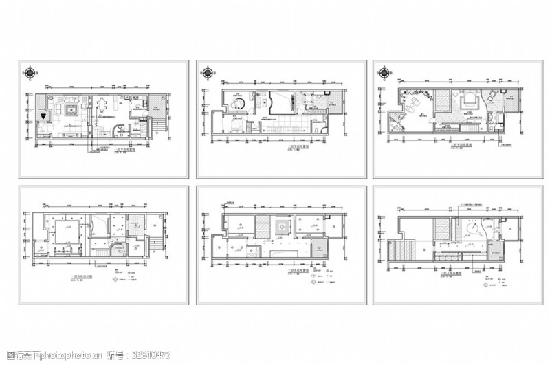 别墅平面方案别墅装修欧式风格CAD设计