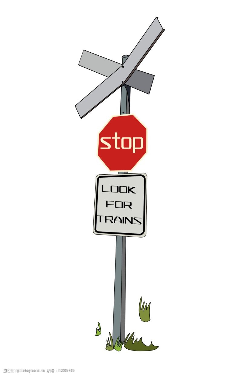 交通标示牌灰色交通警示牌