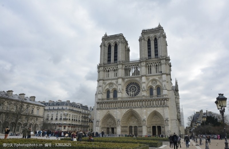欧洲旅游巴黎圣母院