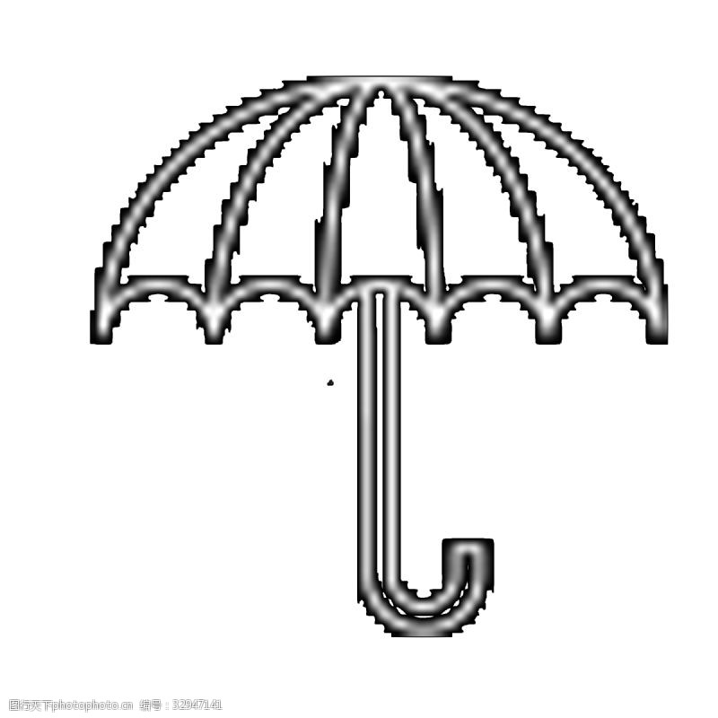 扁平化图标扁平化雨伞